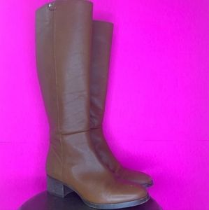 J.CREW F4980 TAN/BROWN LEATHER KNEE-HIGH RIDING BOOT - ❗️FIRM PRICE❗️